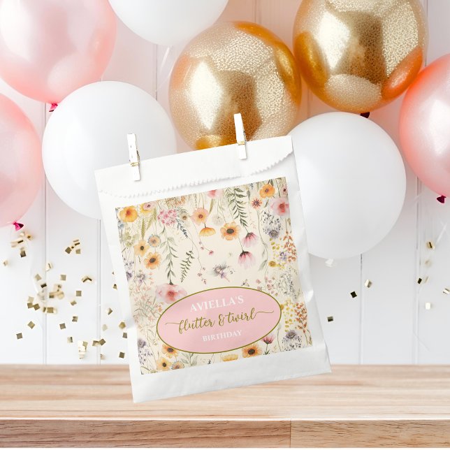 Fantasy Fairy Flutter and Twirl Wildflower Favour Bags (Creator Uploaded)