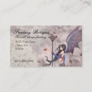 Fantasy Fairy Gothic Business Card Custom