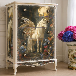 Fantasy Fairy Horse with Multi-Coloured Wings Tissue Paper