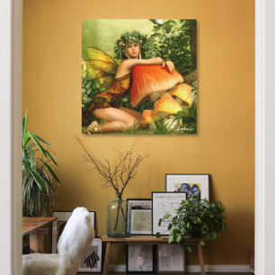 Fantasy Fairy In The Forest Canvas Print