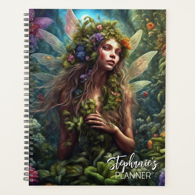 Fantasy Fairy In The Garden Planner (Front)