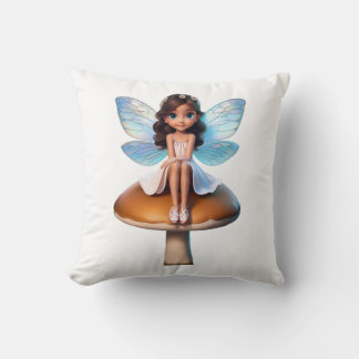 Fantasy Fairy Throw Pillow