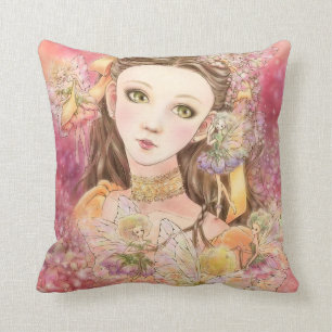 Fantasy Fairy Throw Pillow