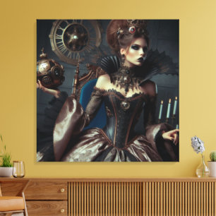 Fantasy Fairytale Elegant Evil Queen Canvas Print