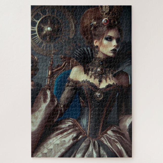 Fantasy Fairytale Elegant Evil Queen Jigsaw Puzzle (Vertical)