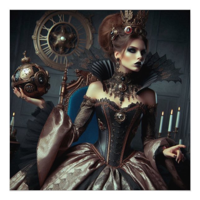 Fantasy Fairytale Elegant Evil Queen Photo Print (Front)