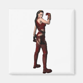 fantasy female action heroine magnet