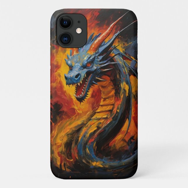 Fantasy Fire Breathing Dragon Case-Mate iPhone Case (Back)