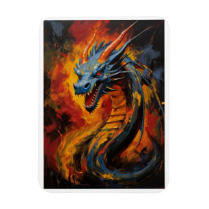 Fantasy Fire Breathing Dragon Magnet