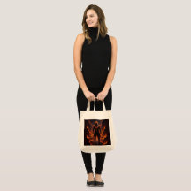 Fantasy Fire Infernal Guardian Tote Bag