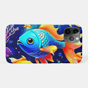Fantasy Fish Swim Design iPhone 11 Pro Case