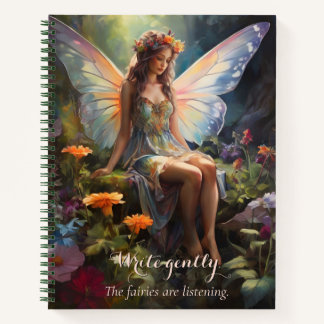 Fantasy Floral Fairy Magic Garden  Notebook