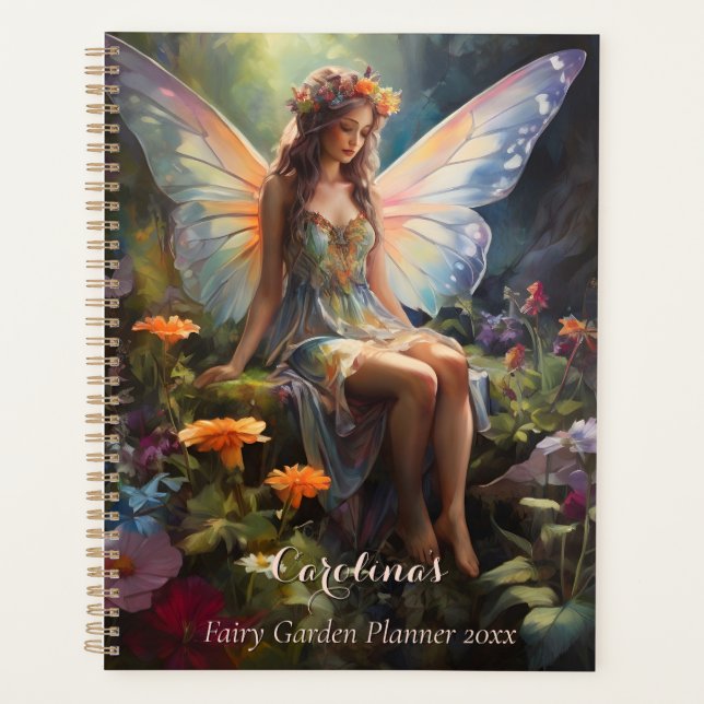 Fantasy Floral Fairy Magic Garden  Planner (Front)