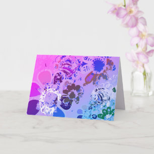 Fantasy Floral Hand-drawn Graphic Card
