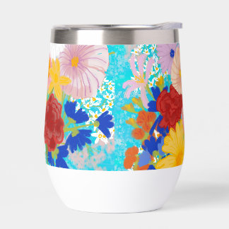 Fantasy floral insulated Tumbler