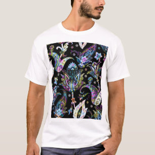 Fantasy Floral Paisley: Seamless Ornament T-Shirt