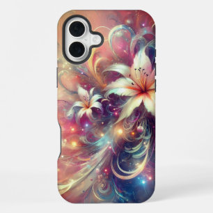 Fantasy floral pattern iPhone 16 plus case