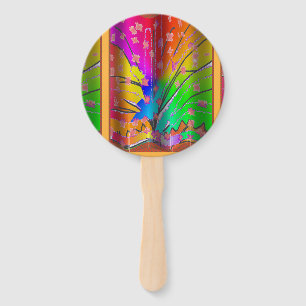 Fantasy Floral Wedding Church Baptism Hand Fan