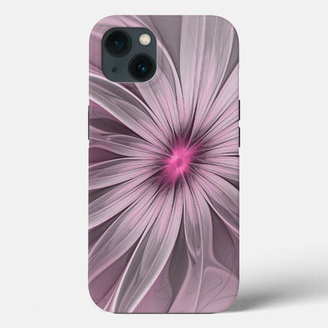 Fantasy Flower Abstract Plum Floral Fractal Art Case-Mate iPhone Case (Back)
