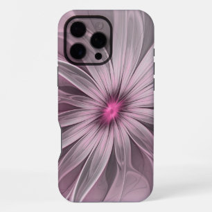 Fantasy Flower Abstract Plum Floral Fractal Art iPhone 16 Pro Max Case