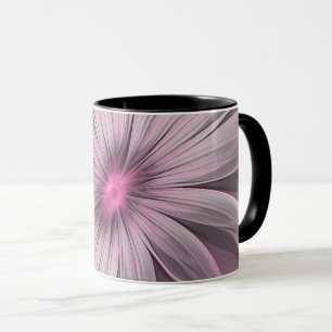 Fantasy Flower Abstract Plum Floral Fractal Art Mug