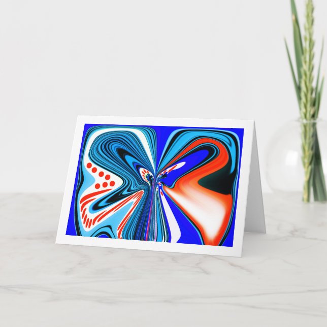 Fantasy flower art card (Front)