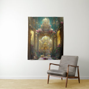 Fantasy Flower Church - Tapestry