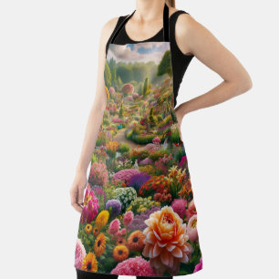 Fantasy Flower Garden Apron