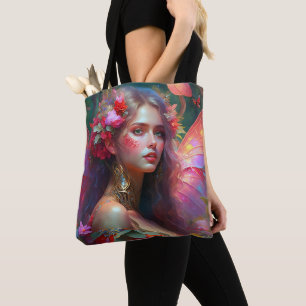 Fantasy Flower Garden Fairy Tote Bag