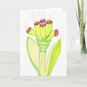 Fantasy Flower Greeting Card