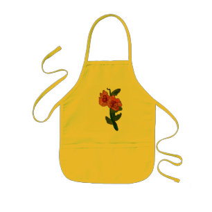 Fantasy flower kids apron