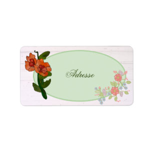 Fantasy flower label