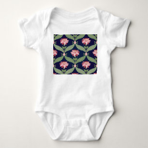 Fantasy Flowers: Dark Indian Motifs Baby Bodysuit