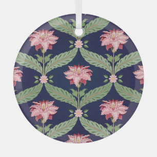 Fantasy Flowers: Dark Indian Motifs Glass Tree Decoration