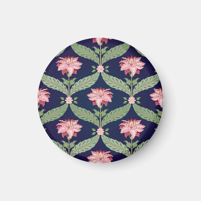 Fantasy Flowers: Dark Indian Motifs Magnet (Front)