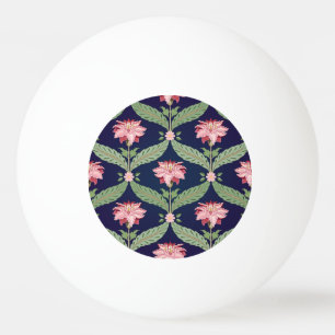 Fantasy Flowers: Dark Indian Motifs Ping Pong Ball