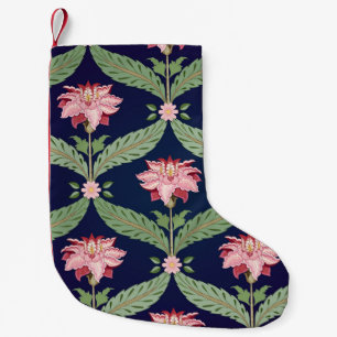 Fantasy Flowers: Dark Indian Motifs Small Christmas Stocking
