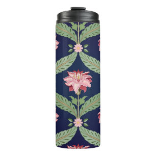 Fantasy Flowers: Dark Indian Motifs Thermal Tumbler