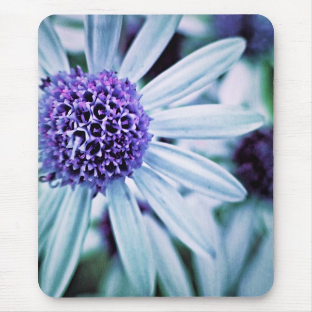 Fantasy Flowers in purple Mouse Mat (Front)