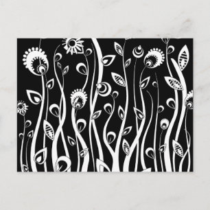 fantasy flowers postcard