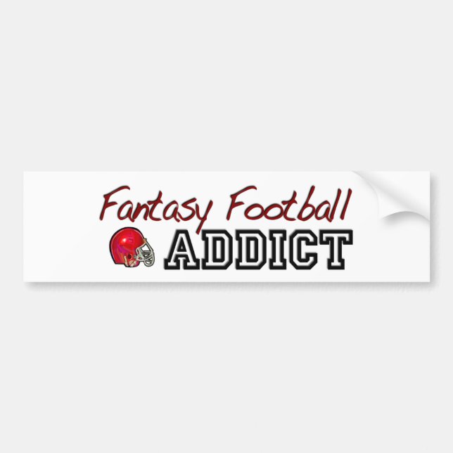 Fantasy Football Addict Bumper Sticker (Front)