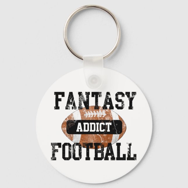 Fantasy Football Addict Key Ring (Front)