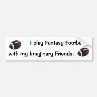 Fantasy Football Bumper Sticker