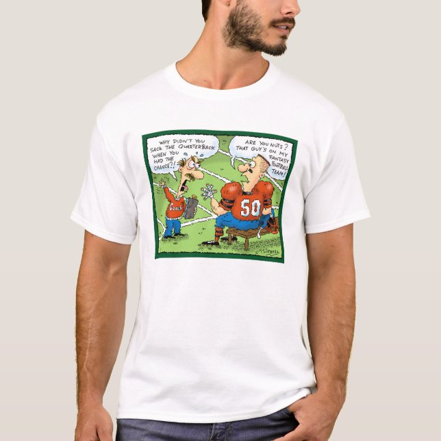Fantasy Football cartoon T-Shirt (Front)