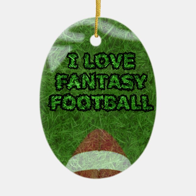fantasy football ceramic tree decoration (Front)