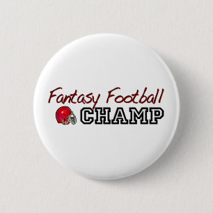 Fantasy Football Champ 6 Cm Round Badge