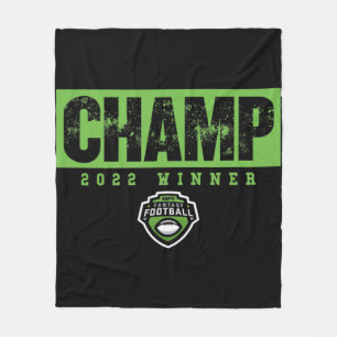 Fantasy Football Champ Twenty TwentyTwo Winner Fleece Blanket