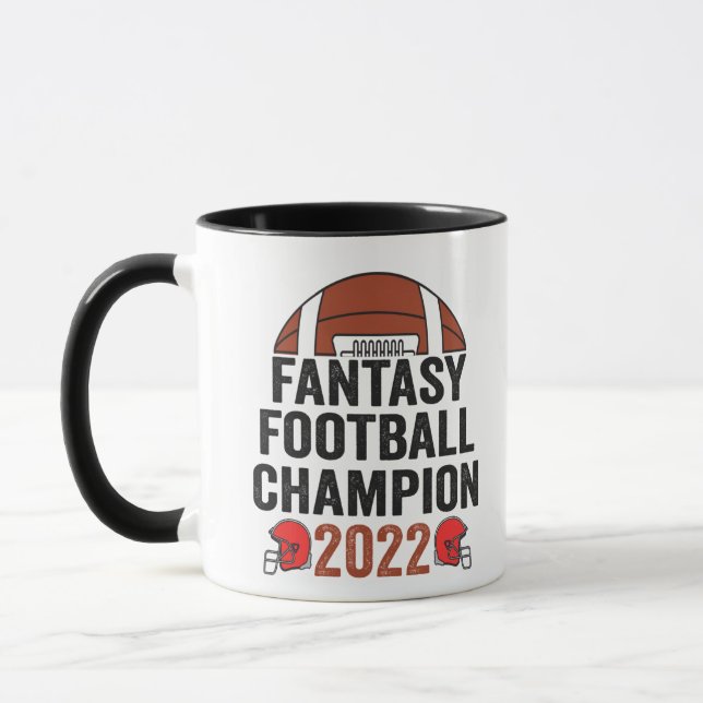 Fantasy Football Champion 2022 Football Lover Mug (Left)
