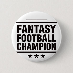 Fantasy Football Champion! 6 Cm Round Badge
