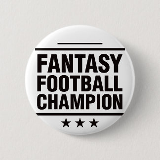 Fantasy Football Champion! 6 Cm Round Badge